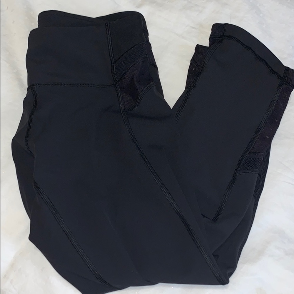 Lululemon Polka Dot Mesh Crops